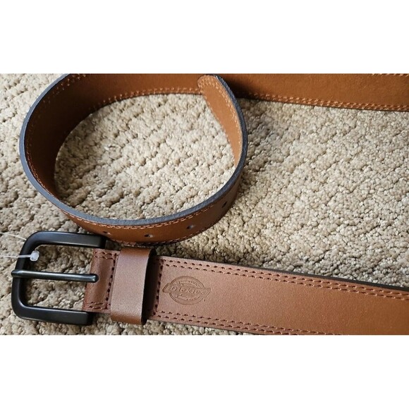 Dickies Brown Leather Belt NWT SZ 46 - Picture 1 of 6